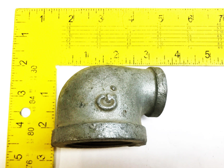 Unbranded 1-1/2" Female x 3/4" Female 90 Degree Reducing Elbow [Lot of 2] NOS