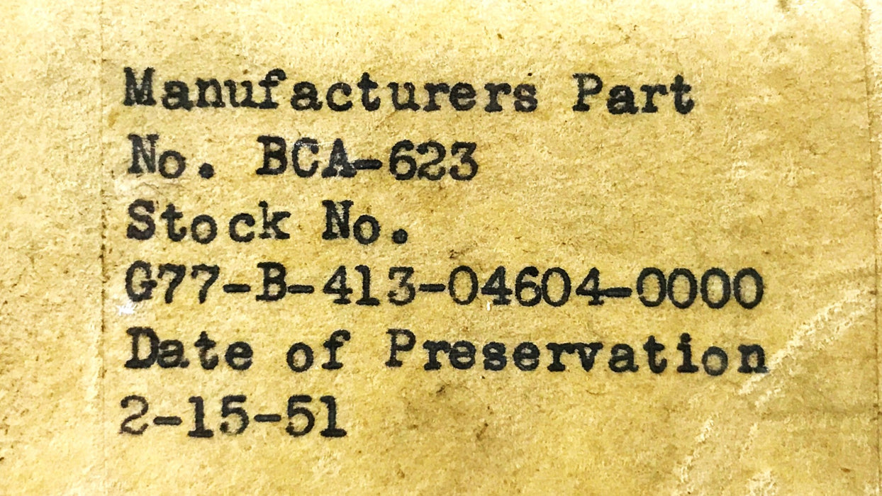 BCA Thrust Ball Bearing BCA-623 NOS