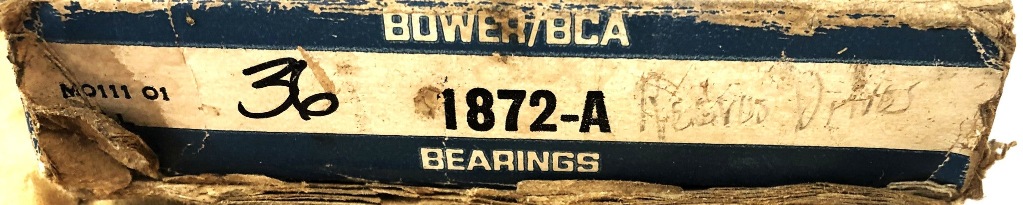 Bower/BCA Thrust Bearing 1872-A NOS