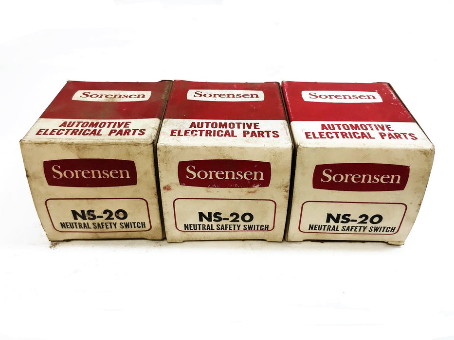 Sorensen Neutral Safety Switch NS-20 [Lot of 3] NOS