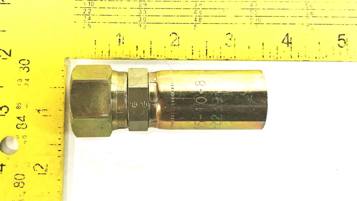 Parker Parflex 55 Series Hose Fitting 10655-10-8 [Lot of 2] NOS