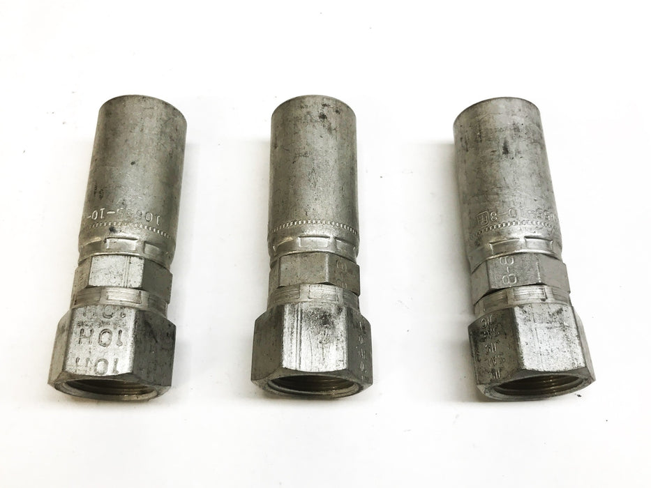 Parker Parflex 55 Series Hose Fitting 10655-10-8 [Lot of 3] NOS