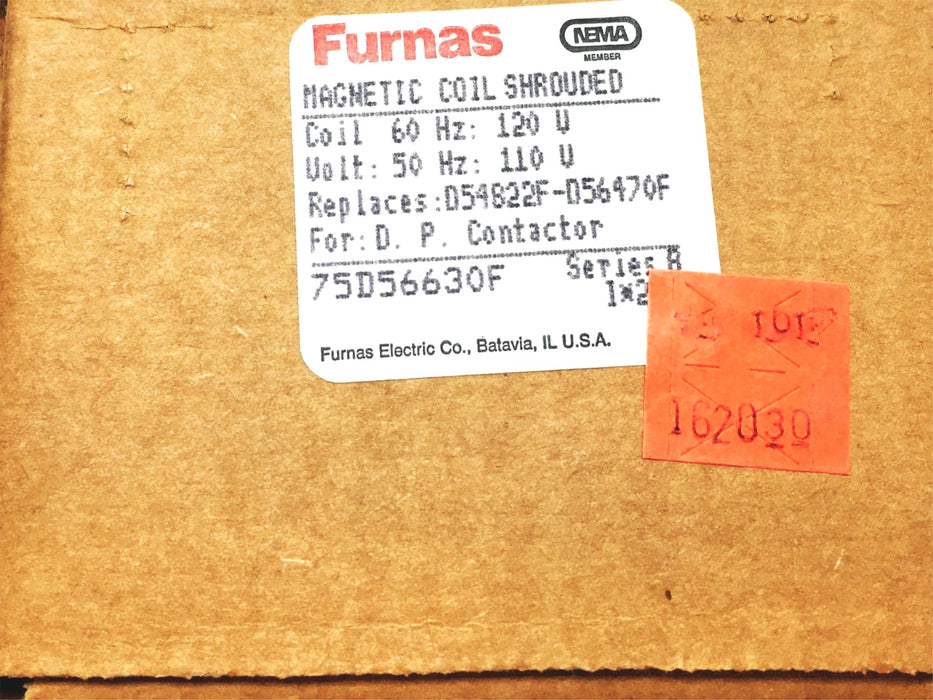 Furnas Magnetic Coil Shrouded Series B 75D56630F NOS
