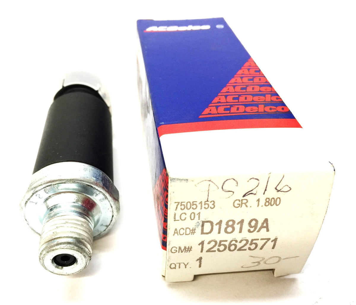 ACDelco Oil Pressure Switch Sensor D1819A (12562571) NOS