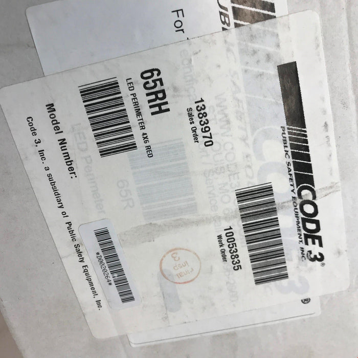 PSE "Code 3" Red LED Perimeter Light 65RH NOS