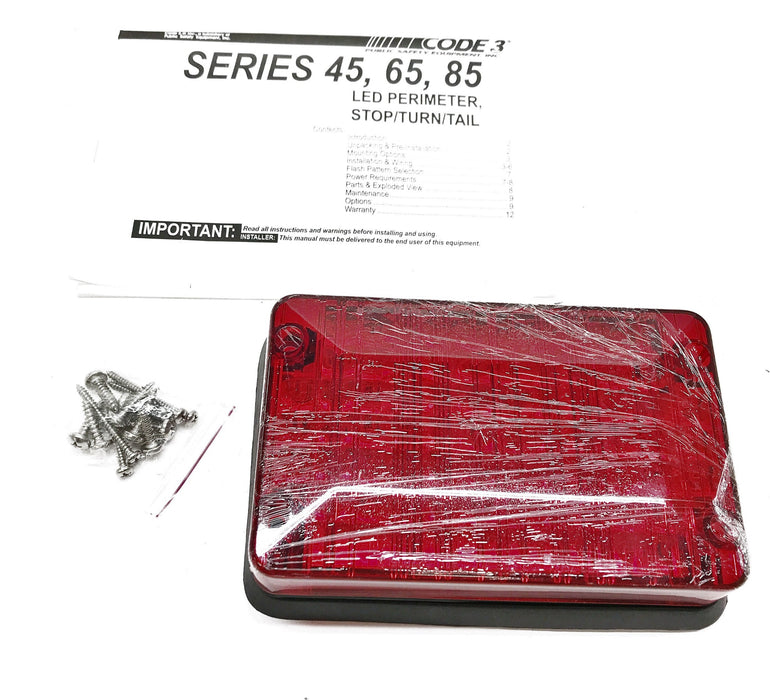 PSE "Code 3" Red LED Perimeter Light 65RH NOS