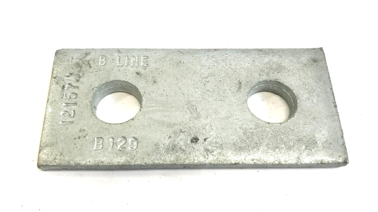 Cooper B-Line Galvanized 2-Hole Splice Plate B129HDG, Box of 50, NOS