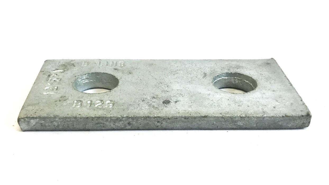 Cooper B-Line Galvanized 2-Hole Splice Plate B129HDG, Box of 50, NOS