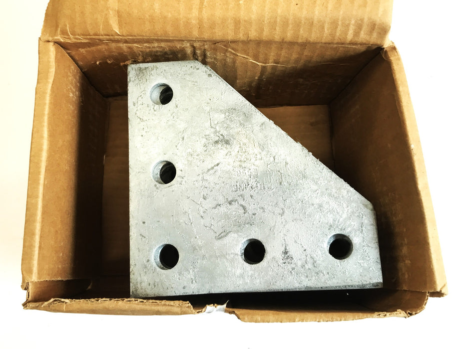 Cooper B-Line Galvanized 5-Hole Corner Gusset Plate B556HDG, Box of 15, NOS