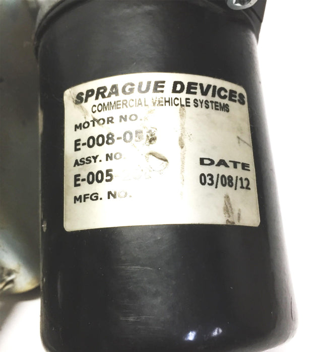 Sprague Windshield Washer Motor Assembly E-005-209