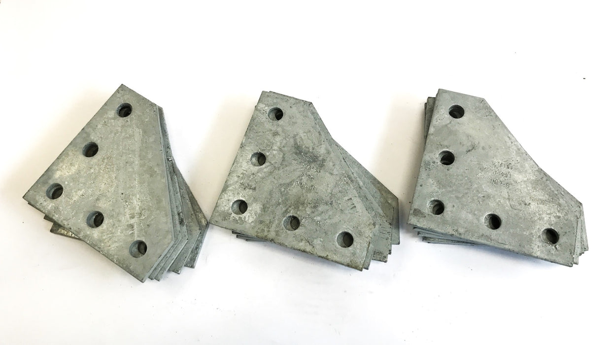 Cooper B-Line Galvanized 5-Hole Corner Gusset Plate B556HDG, Box of 15, NOS