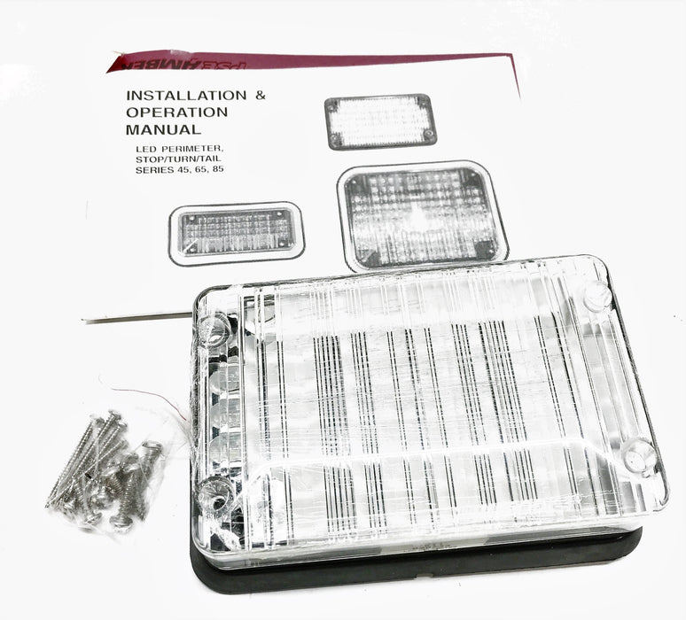 PSE "Code 3" Clear LED Reverse Light 65RV NOS