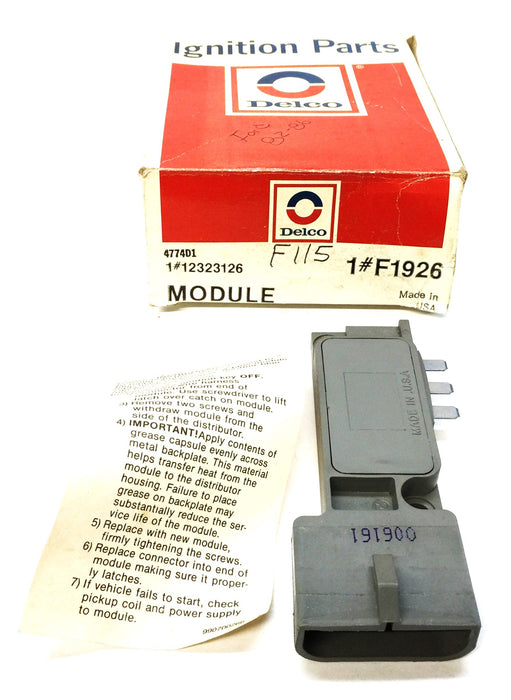Delco Module F1926 (12323126) NOS