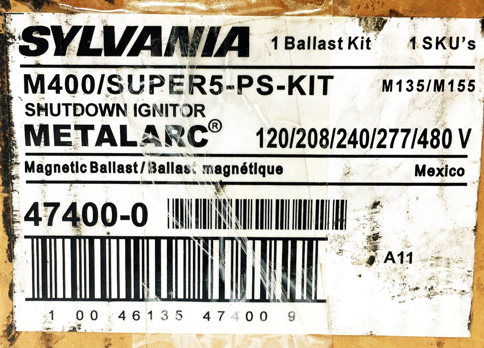 Sylvania Metalarc M135 M155 Magnetic Ballast M400/SUPER5-PS-KIT (47400-0) NOS