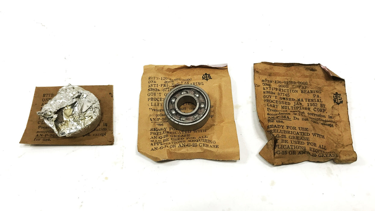 Fafnir Deep Groove Ball Bearing 202K [Lot of 3] NOS