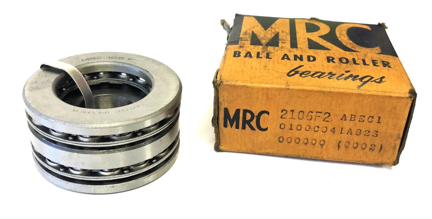 MRC Thrust Ball Bearing 2106F2 ABEC1 (106F) NOS