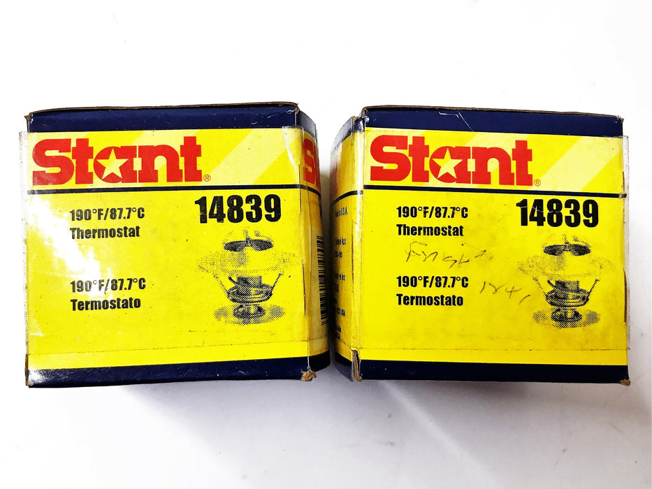 Stant Engine Coolant Thermostat 14839 [Lot of 2] NOS