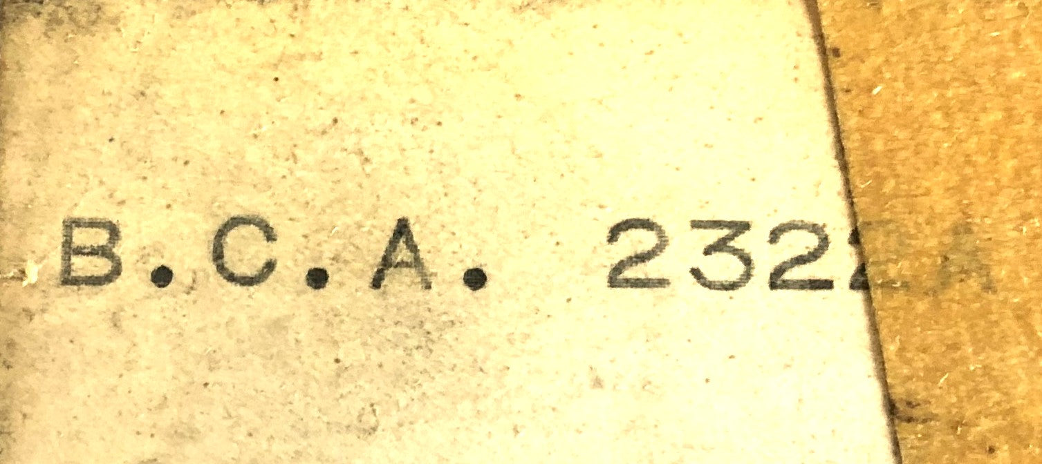 BCA Single Row Thrust Ball Bearing 2322A NOS