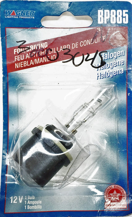 Wagner Lighting 12V Halogen Fog/Driving Light Bulb BP885 [Lot of 2] NOS