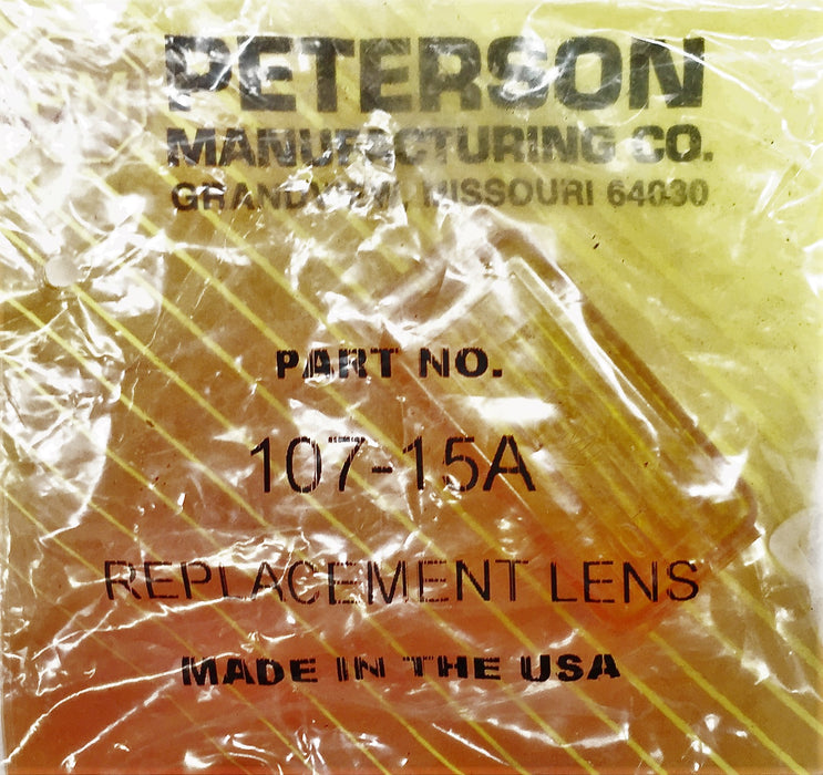 Peterson Amber Replacement Lens 107-15A [Lot of 5] NOS