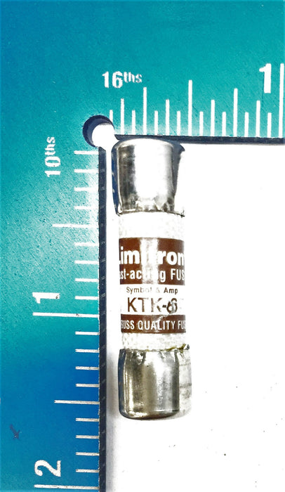 Cooper Bussman Fuse 4XC41 KTK-6 [Lot of 3] NOS