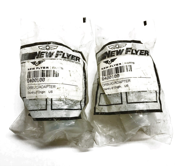 New Flyer ORB/JIC Adapter 6400100 [Lot of 2] NOS