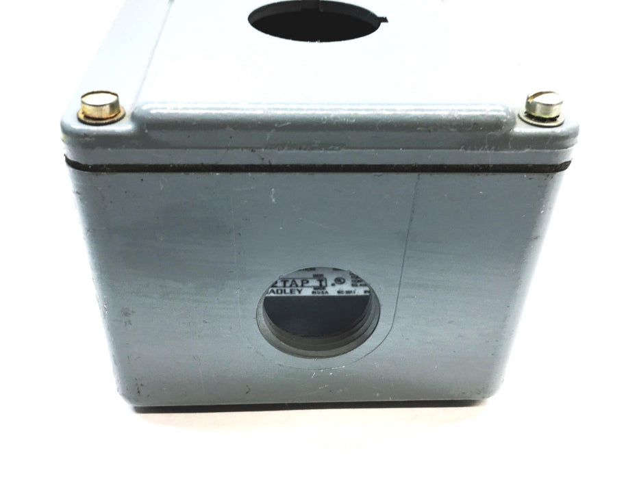 Allen Bradley Series T Push Button Station Enclosure Only 800T-2TAP USED