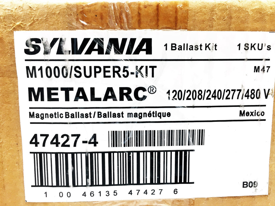 Sylvania Metalarc M47 1000W MH Magnetic Ballast M1000/SUPER5-KIT (47427-4) NOS