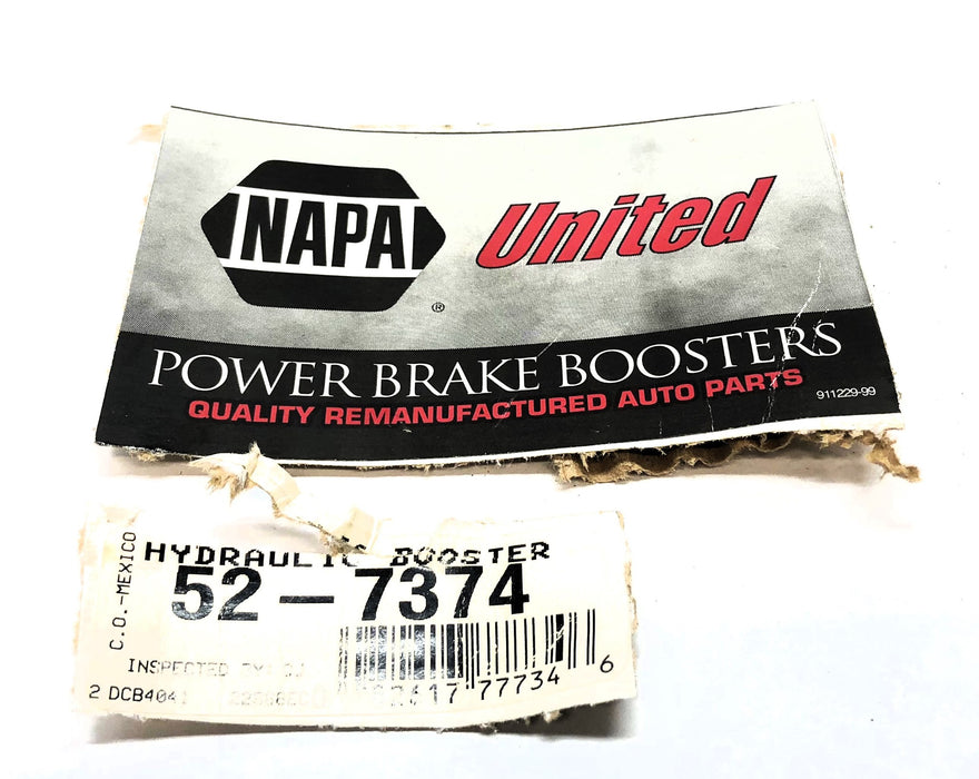 Napa United Power Brake Booster 52-7374 (1C342B560AA1285R) REMANUFACTURED
