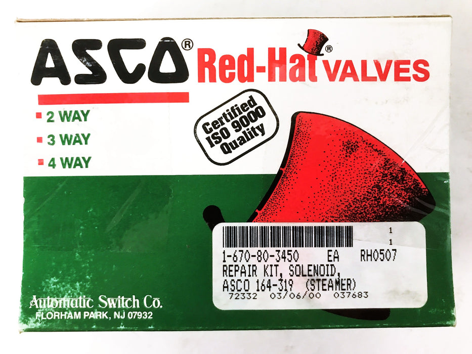 Asco Solenoid Valve Repair Kit 164319 NOS