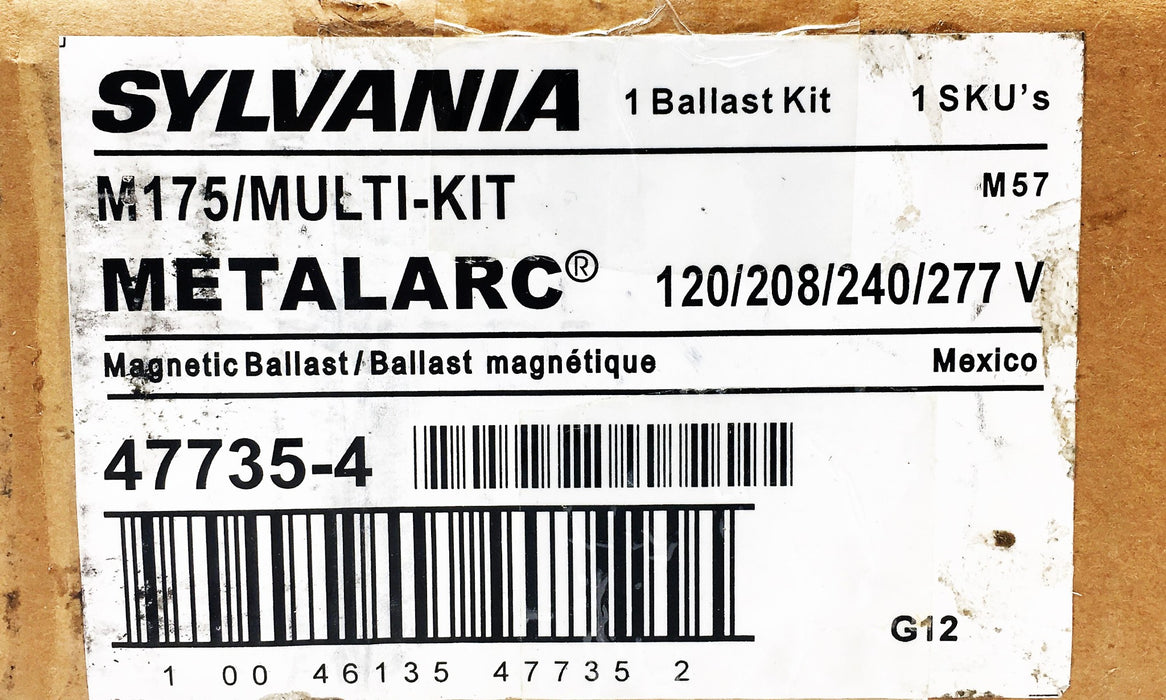 Sylvania Metalarc M57 175W Magnetic Ballast M175/MULTI-KIT (47735-4) NOS