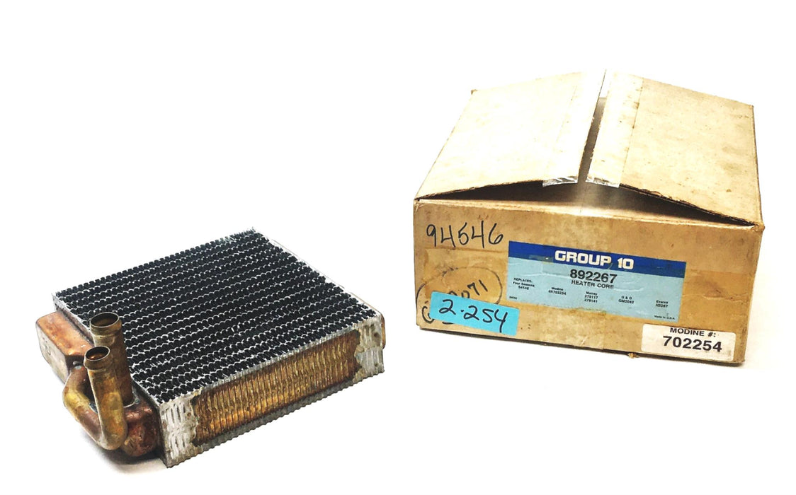 Group 10 Heater Core 892267 NOS