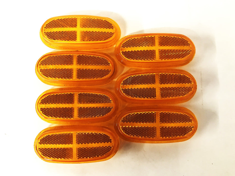 Betts Oblong Marker Lens Amber 221-P2PC88-A [Lot of 7] NOS