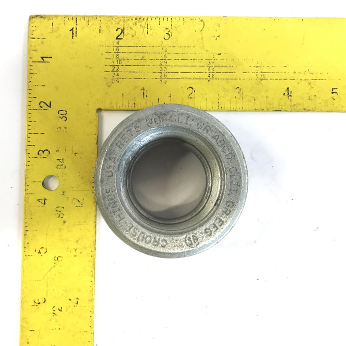 Eaton 2-1/2 inch x 1-1/2 inch Conduit Hub Reducer RE75, Box of 5, NOS