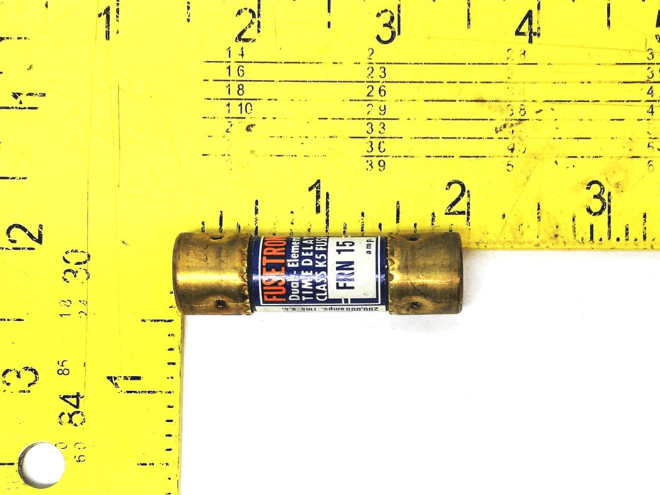 Bussman Fusetron 250V Class K5 Fuse FRN-15 [Lot of 6[ NOS