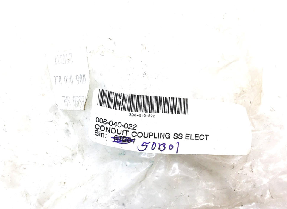 Teseo L Joint  Conduit Coupling SS Elect 006-040-022 NOS