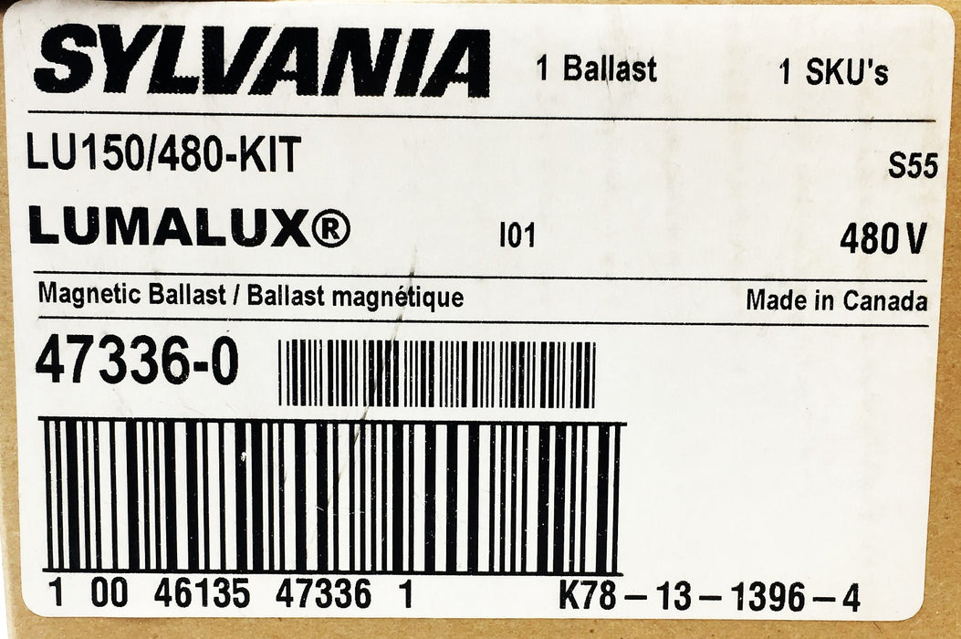 Sylvania Lumalux S55 150W HPS Magnetic Ballast Kit LU150/480-KIT (47336-0) NOS