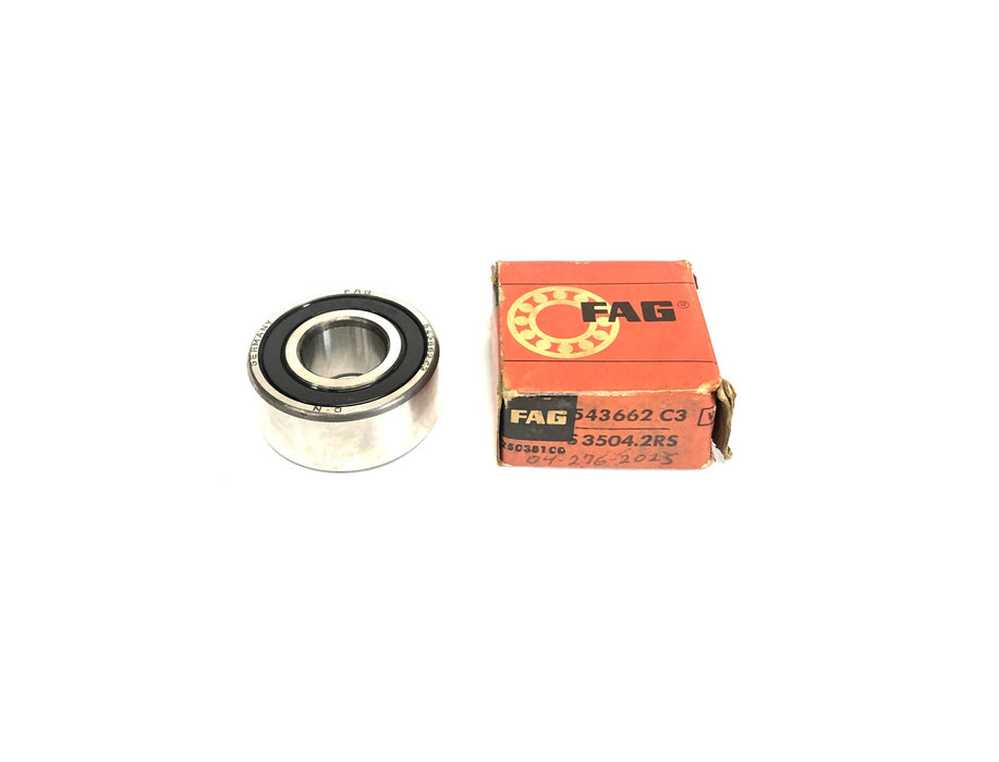 FAG Sealed Ball Bearing 543662C3 (6204RSR) NOS