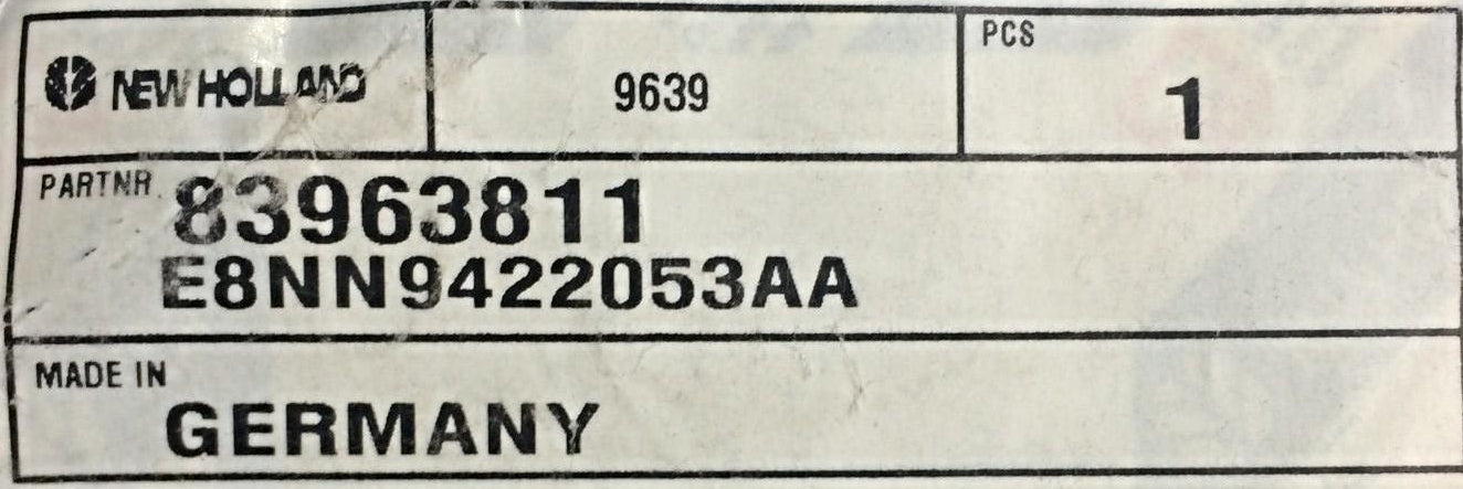 Door Lock Key for Case New Holland CNH E8NN9422053AA NOS