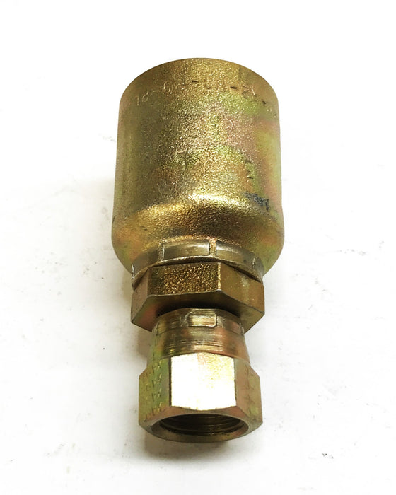 Unbranded Steel Swivel Hydraulic Hose Fitting 10643-6-8 [Lot of 2] NOS