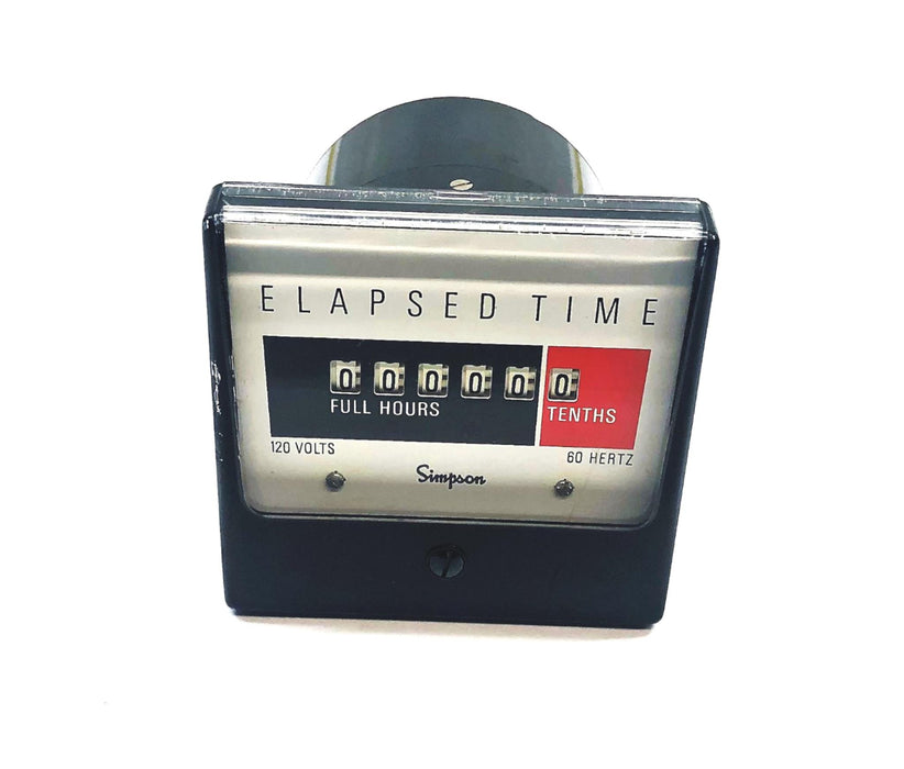 Simpson 120V 60 Hz Elapsed Time Meter 3-707890 NOS