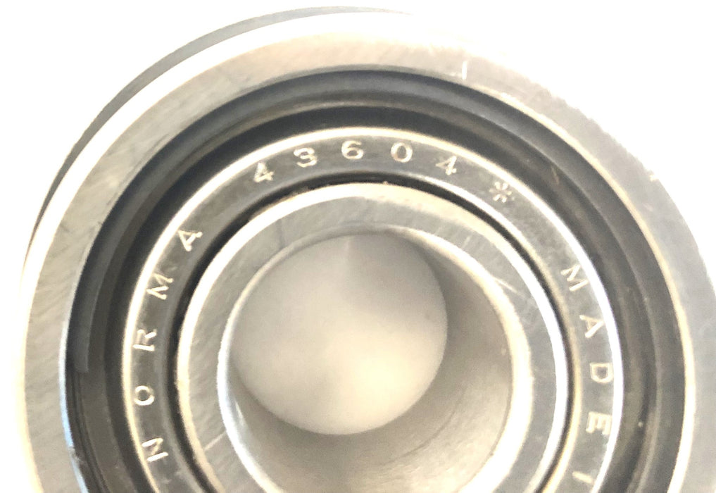 Norma Single Row Ball Bearing 43604 NOS