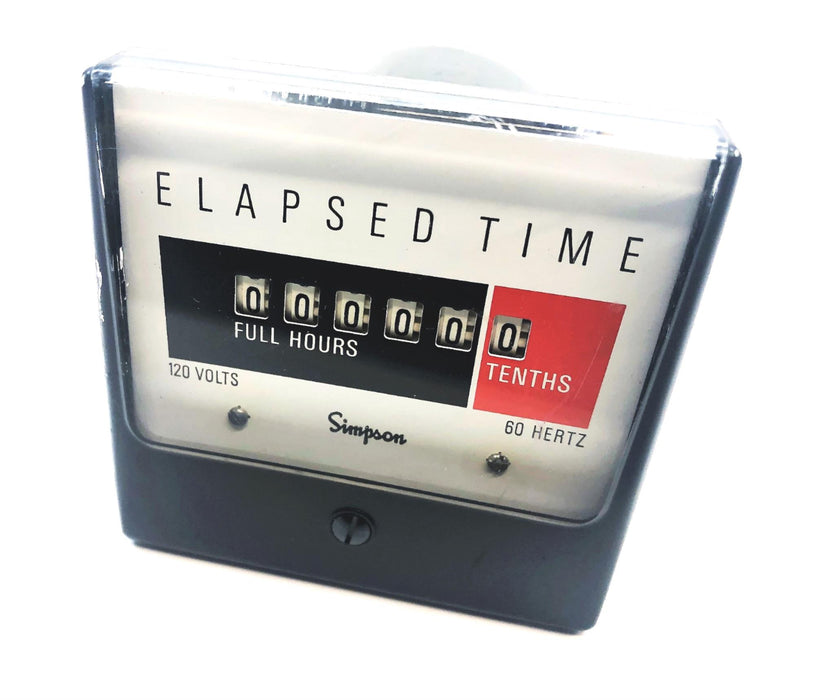 Simpson 120V 60 Hz Elapsed Time Meter 3-707890 NOS