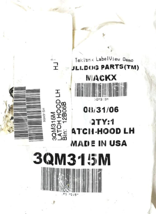 Mack Hood Latch 3QM315M NOS