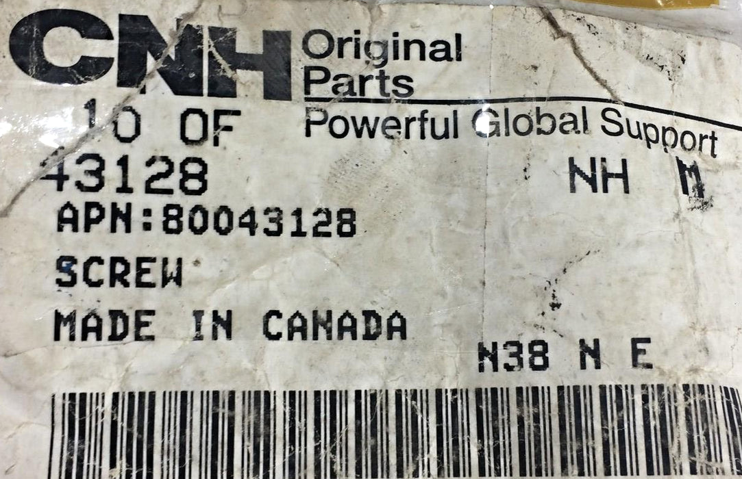 Bolt fits Case New Holland CNH 43128 NOS