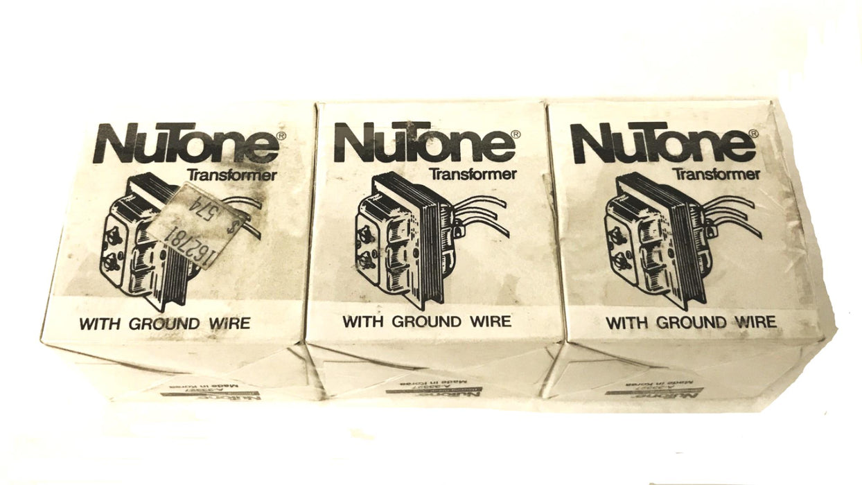 NuTone 10Watt 16Volt Class 2 Transformer with Ground Wire 101-T [Lot of 3] NOS