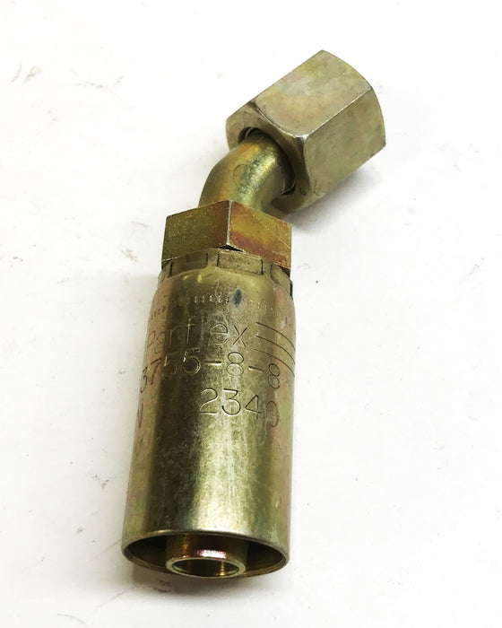 Parker Parflex 45 Degree Hydraulic Hose Fitting 13755-8-8 [Lot of 2] NOS