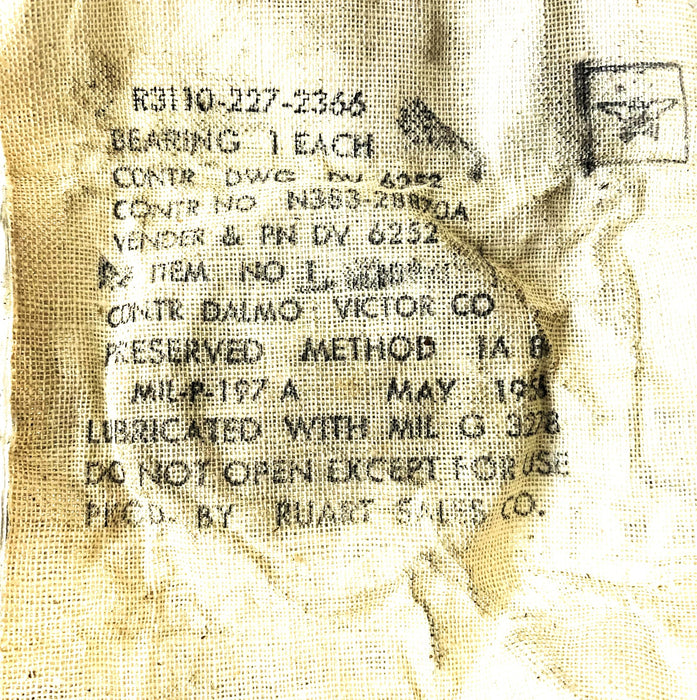 Anti Friction Bearings Co Ball Bearing DV-6252 NOS