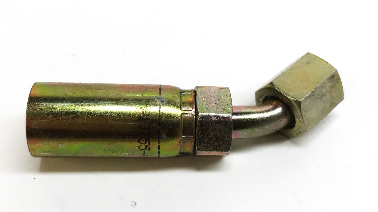 Parker Parflex 45 Degree Hydraulic Hose Fitting 13755-6-6 [Lot of 3] NOS