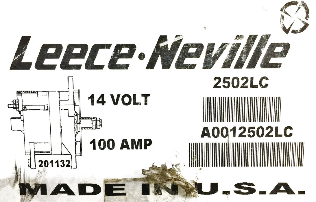 Leece Neville 14V Alternator 2502LC (A0012502LC) USED